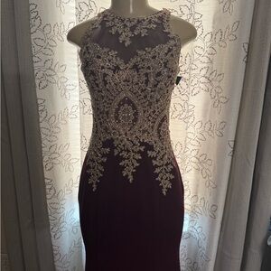 Xcape Elegant Embroidered Evening Dress